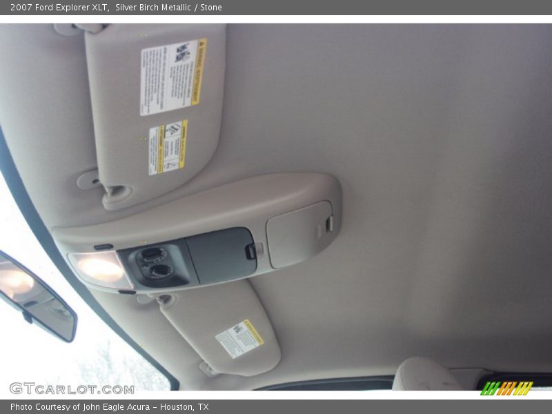Silver Birch Metallic / Stone 2007 Ford Explorer XLT
