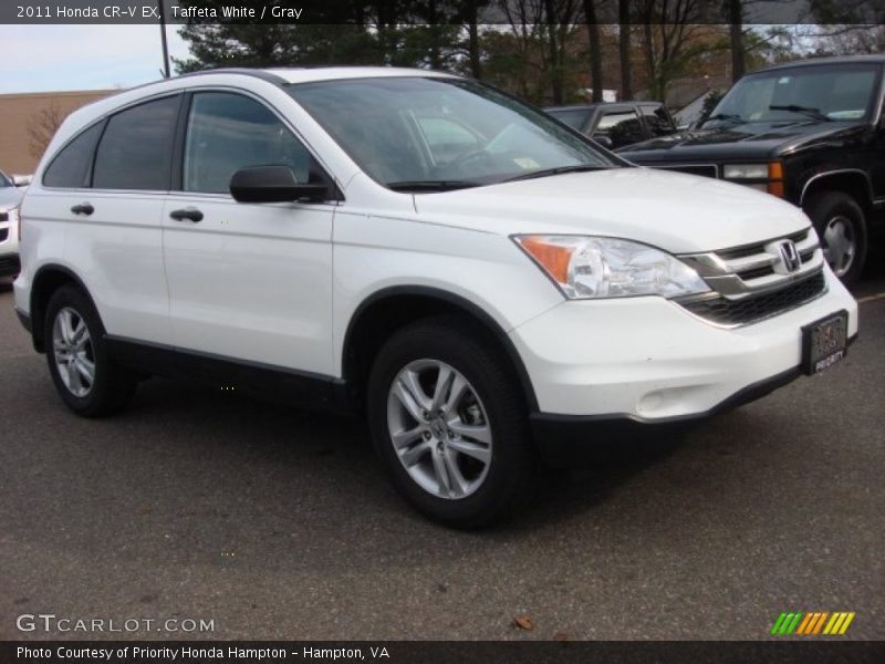 Taffeta White / Gray 2011 Honda CR-V EX