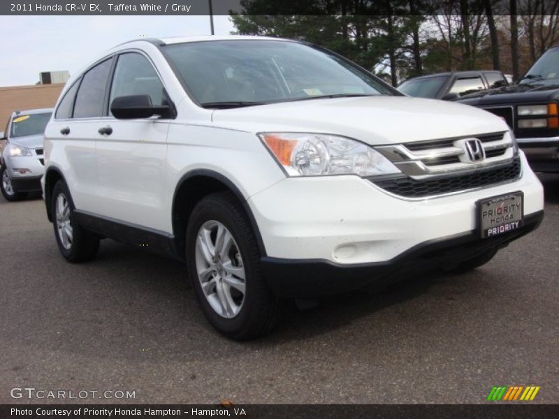 Taffeta White / Gray 2011 Honda CR-V EX