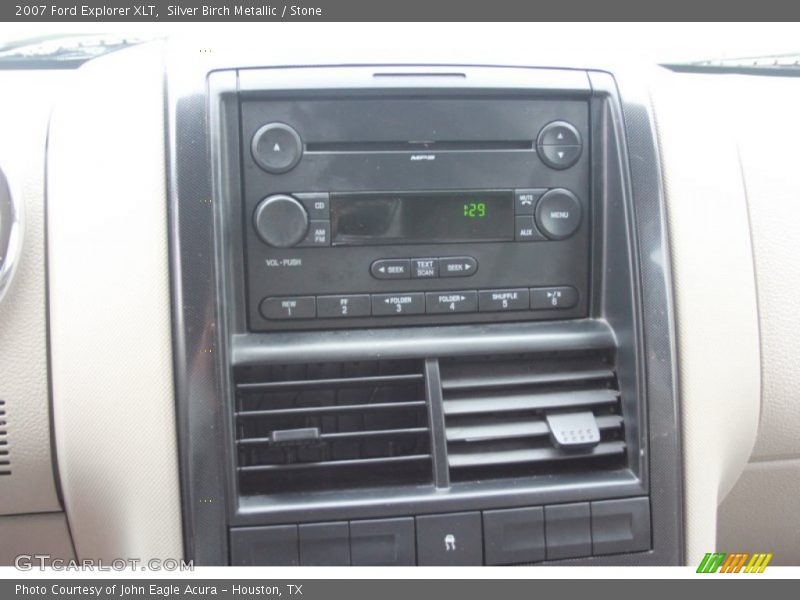 Silver Birch Metallic / Stone 2007 Ford Explorer XLT