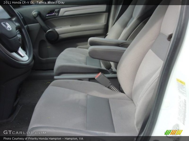 Taffeta White / Gray 2011 Honda CR-V EX