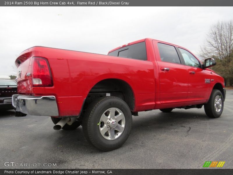 Flame Red / Black/Diesel Gray 2014 Ram 2500 Big Horn Crew Cab 4x4