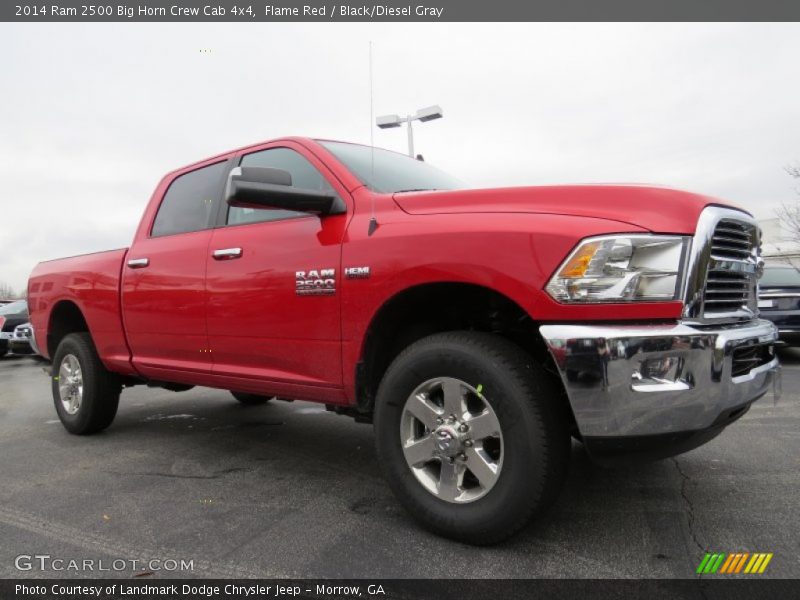 Flame Red / Black/Diesel Gray 2014 Ram 2500 Big Horn Crew Cab 4x4