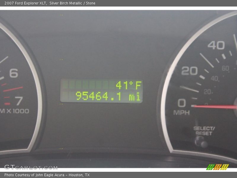 Silver Birch Metallic / Stone 2007 Ford Explorer XLT