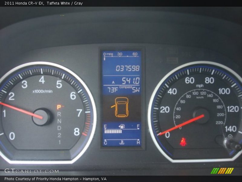 Taffeta White / Gray 2011 Honda CR-V EX