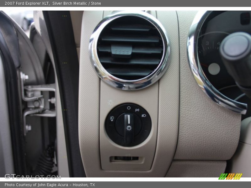 Silver Birch Metallic / Stone 2007 Ford Explorer XLT