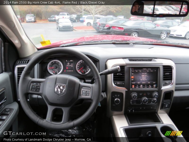 Flame Red / Black/Diesel Gray 2014 Ram 2500 Big Horn Crew Cab 4x4