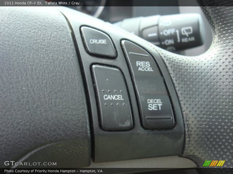 Taffeta White / Gray 2011 Honda CR-V EX
