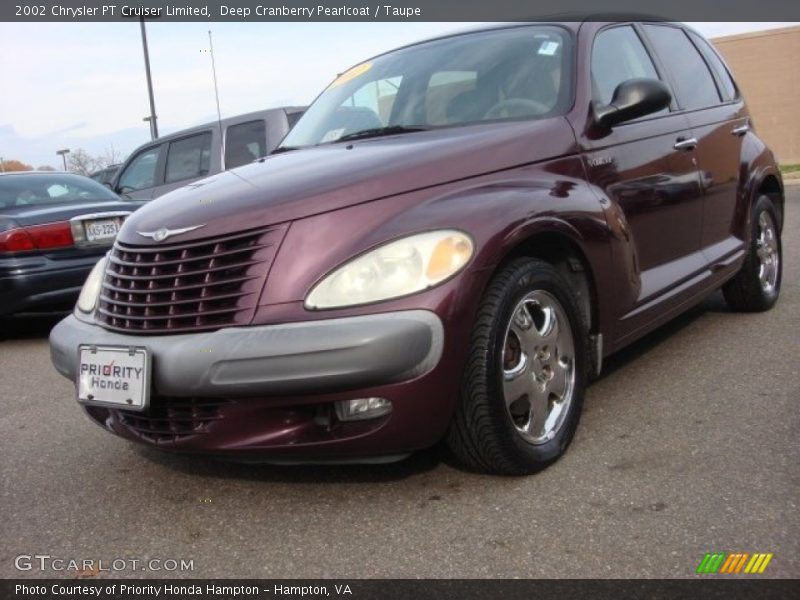 Deep Cranberry Pearlcoat / Taupe 2002 Chrysler PT Cruiser Limited