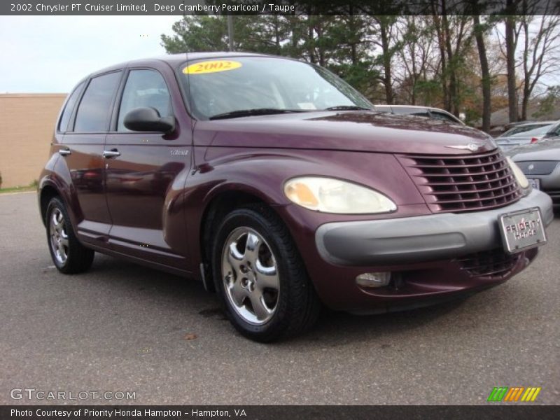 Deep Cranberry Pearlcoat / Taupe 2002 Chrysler PT Cruiser Limited