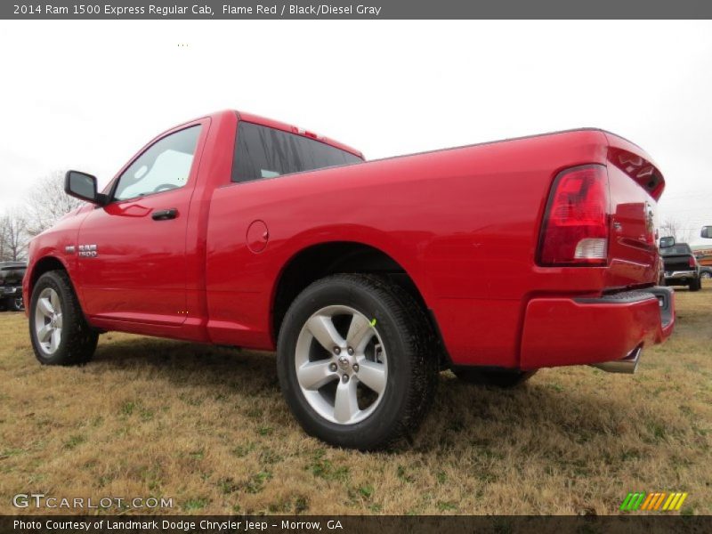 Flame Red / Black/Diesel Gray 2014 Ram 1500 Express Regular Cab