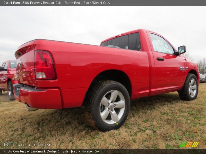 Flame Red / Black/Diesel Gray 2014 Ram 1500 Express Regular Cab