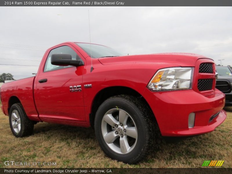 Flame Red / Black/Diesel Gray 2014 Ram 1500 Express Regular Cab