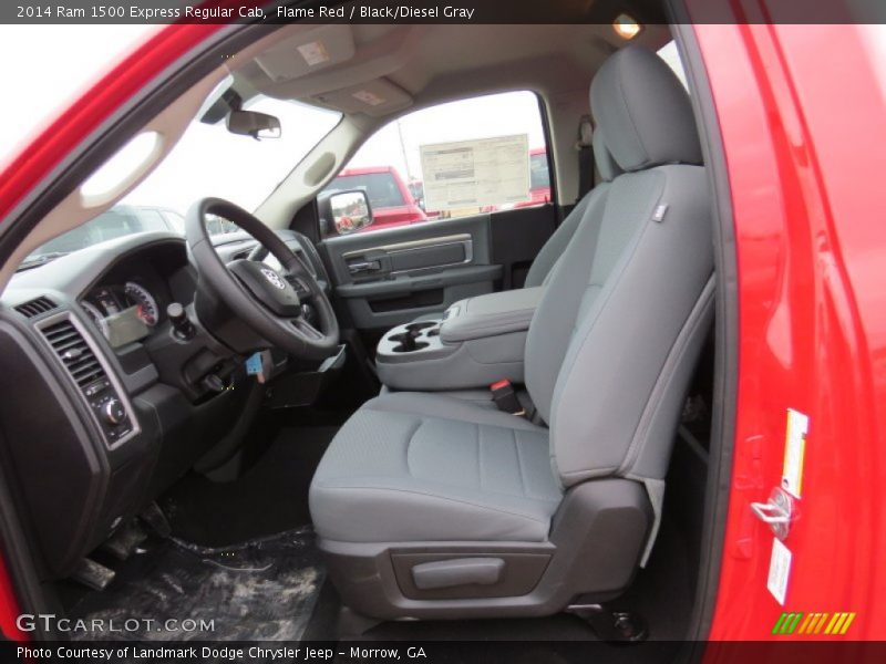 Flame Red / Black/Diesel Gray 2014 Ram 1500 Express Regular Cab