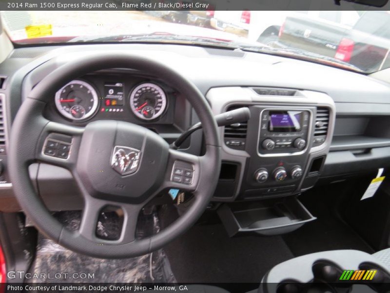 Flame Red / Black/Diesel Gray 2014 Ram 1500 Express Regular Cab