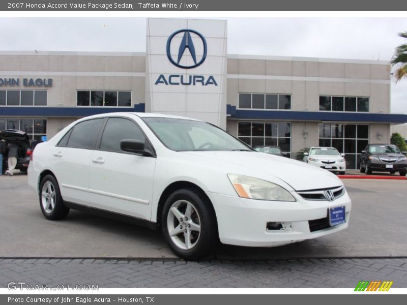 Taffeta White / Ivory 2007 Honda Accord Value Package Sedan