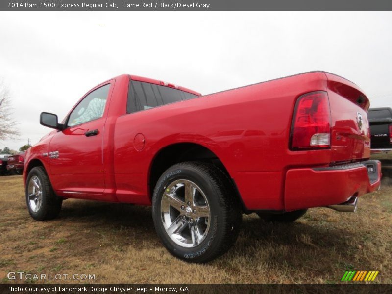 Flame Red / Black/Diesel Gray 2014 Ram 1500 Express Regular Cab