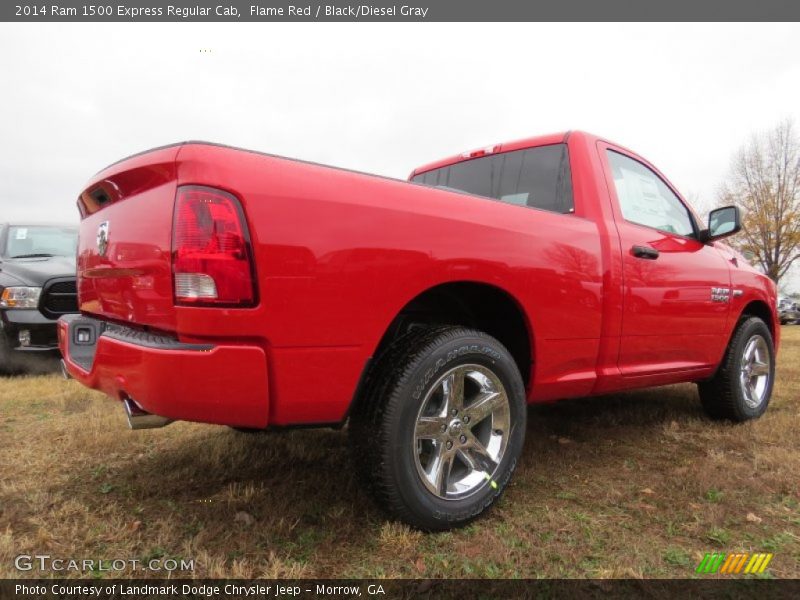 Flame Red / Black/Diesel Gray 2014 Ram 1500 Express Regular Cab