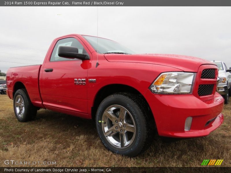 Flame Red / Black/Diesel Gray 2014 Ram 1500 Express Regular Cab