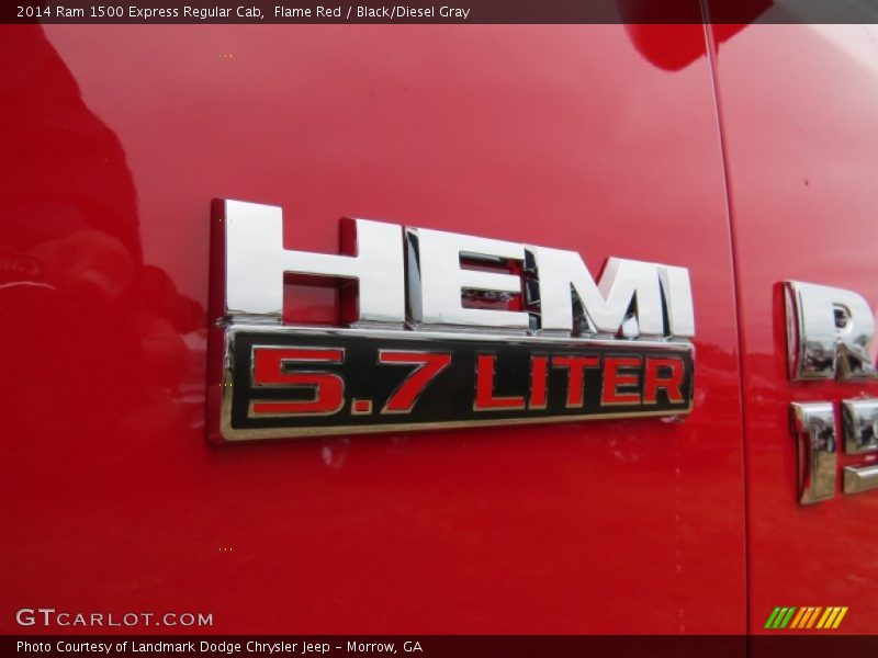 Flame Red / Black/Diesel Gray 2014 Ram 1500 Express Regular Cab