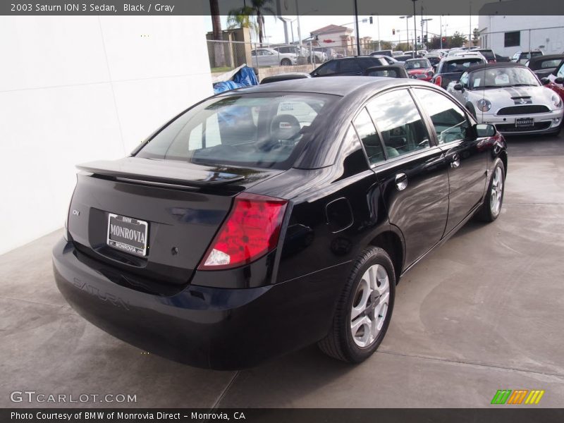 Black / Gray 2003 Saturn ION 3 Sedan