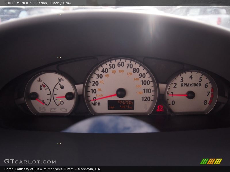  2003 ION 3 Sedan 3 Sedan Gauges