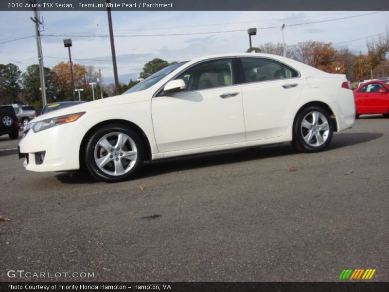 Premium White Pearl / Parchment 2010 Acura TSX Sedan
