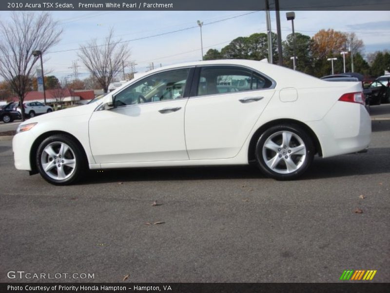 Premium White Pearl / Parchment 2010 Acura TSX Sedan