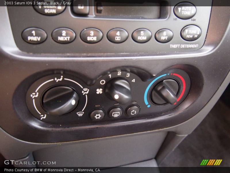 Controls of 2003 ION 3 Sedan