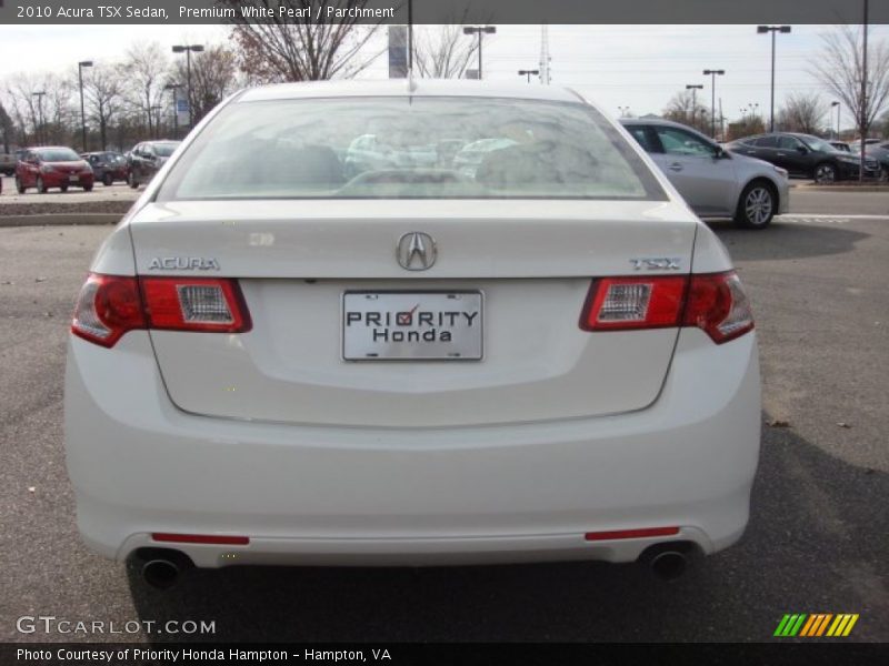 Premium White Pearl / Parchment 2010 Acura TSX Sedan