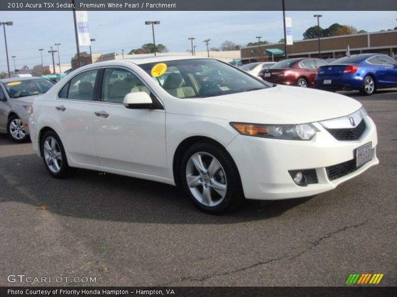 Premium White Pearl / Parchment 2010 Acura TSX Sedan