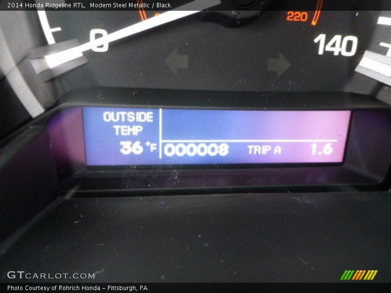 Modern Steel Metallic / Black 2014 Honda Ridgeline RTL