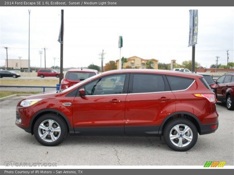 Sunset / Medium Light Stone 2014 Ford Escape SE 1.6L EcoBoost