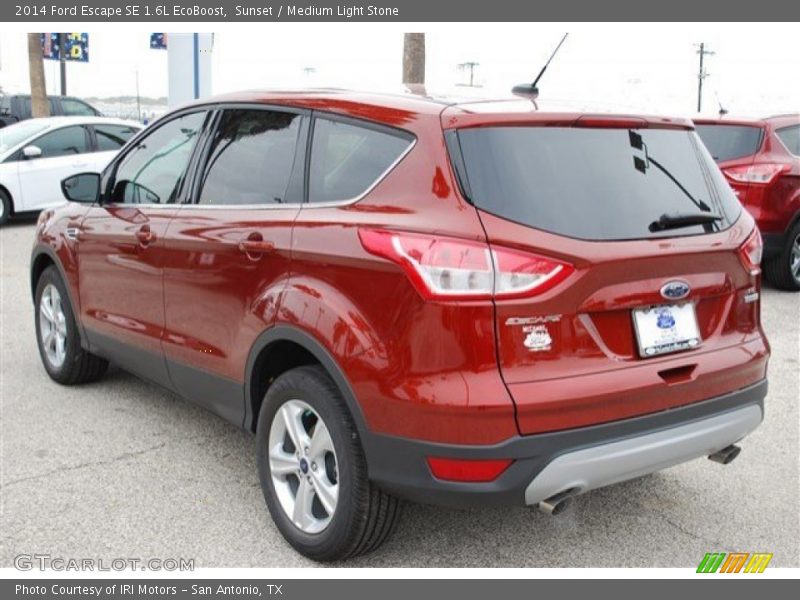 Sunset / Medium Light Stone 2014 Ford Escape SE 1.6L EcoBoost