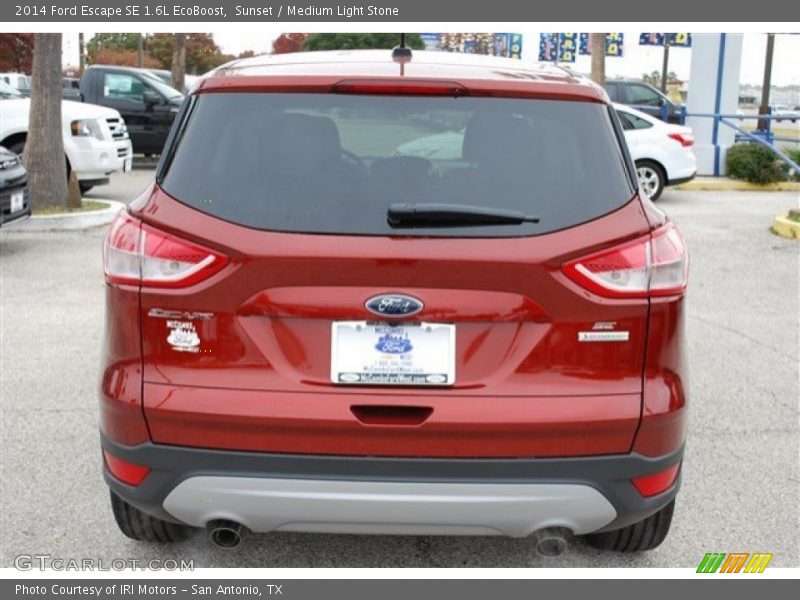 Sunset / Medium Light Stone 2014 Ford Escape SE 1.6L EcoBoost