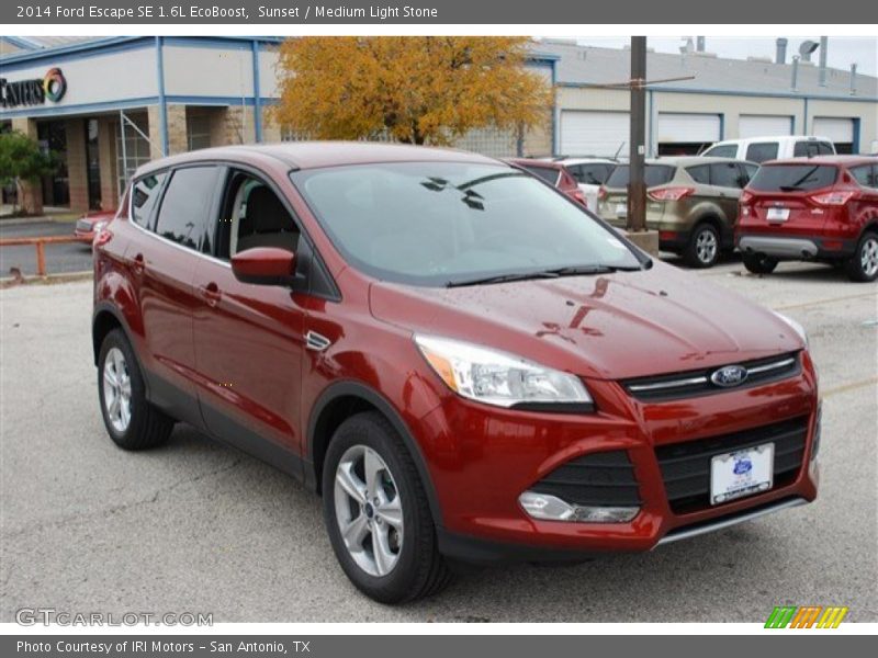 Sunset / Medium Light Stone 2014 Ford Escape SE 1.6L EcoBoost
