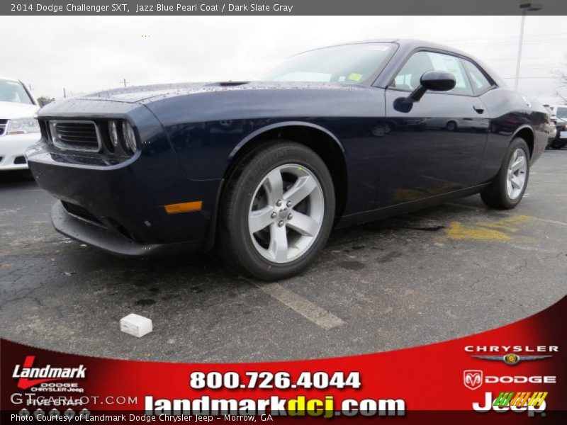 Jazz Blue Pearl Coat / Dark Slate Gray 2014 Dodge Challenger SXT