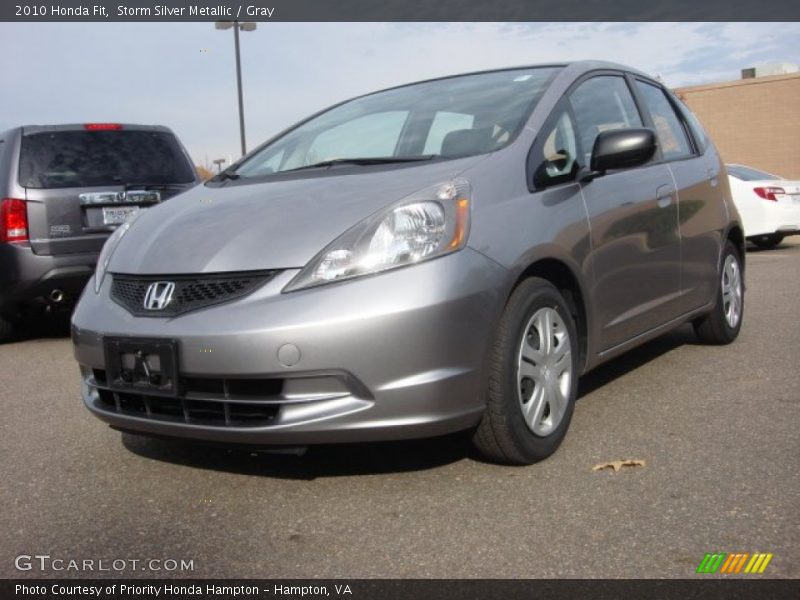 Storm Silver Metallic / Gray 2010 Honda Fit