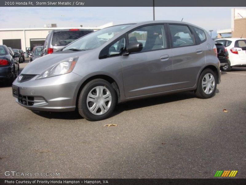 Storm Silver Metallic / Gray 2010 Honda Fit