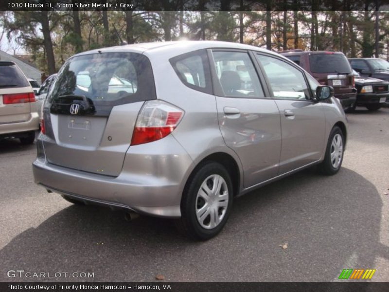 Storm Silver Metallic / Gray 2010 Honda Fit