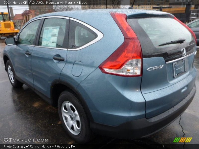 Mountain Air Metallic / Black 2014 Honda CR-V LX AWD
