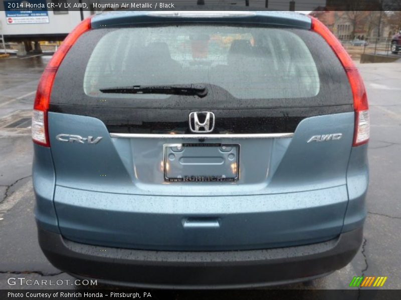 Mountain Air Metallic / Black 2014 Honda CR-V LX AWD