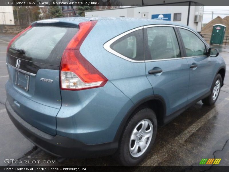 Mountain Air Metallic / Black 2014 Honda CR-V LX AWD