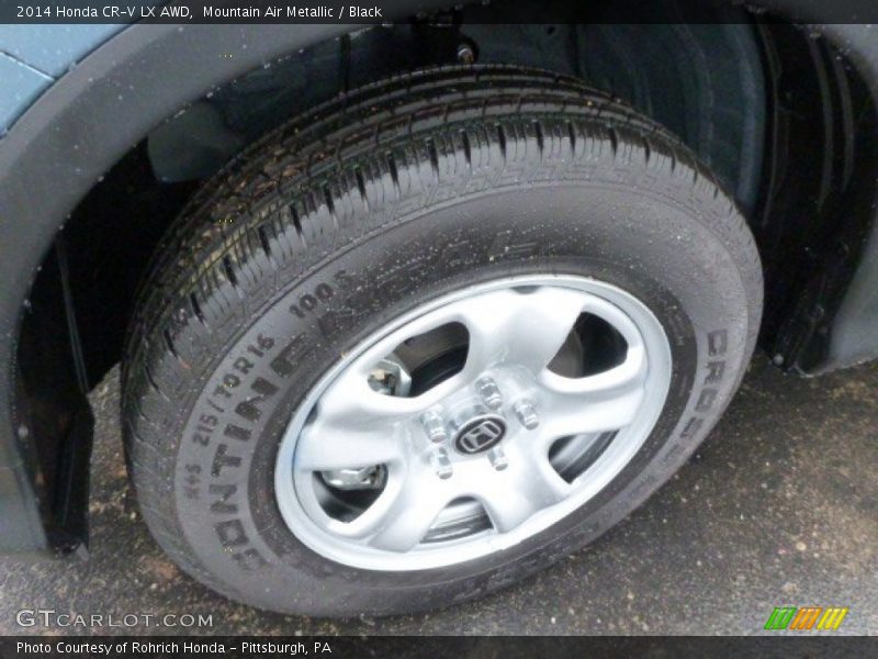 Mountain Air Metallic / Black 2014 Honda CR-V LX AWD