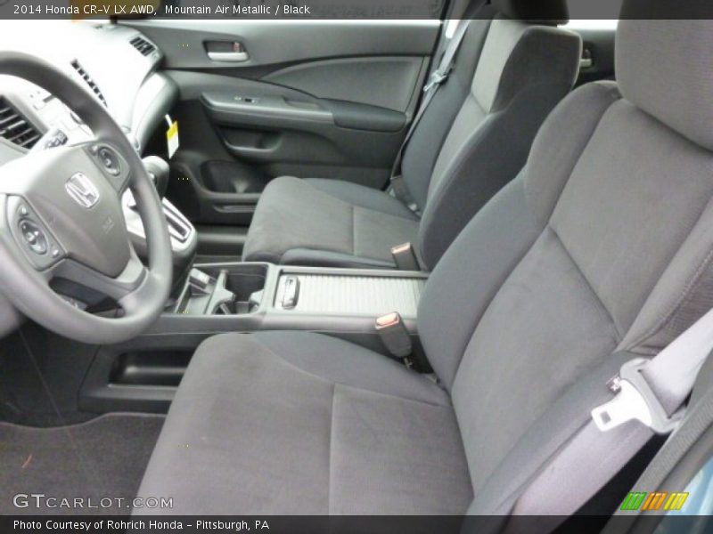 Mountain Air Metallic / Black 2014 Honda CR-V LX AWD
