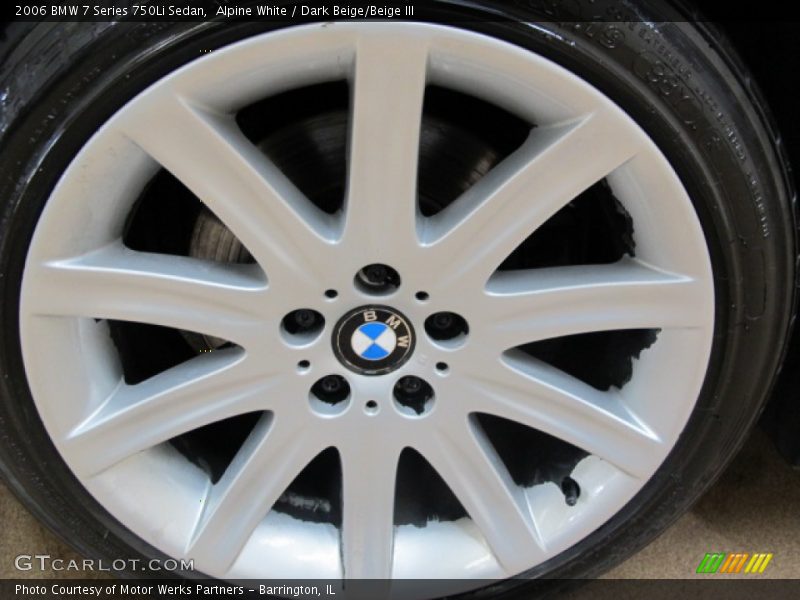 Alpine White / Dark Beige/Beige III 2006 BMW 7 Series 750Li Sedan