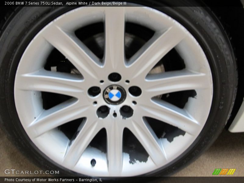 Alpine White / Dark Beige/Beige III 2006 BMW 7 Series 750Li Sedan