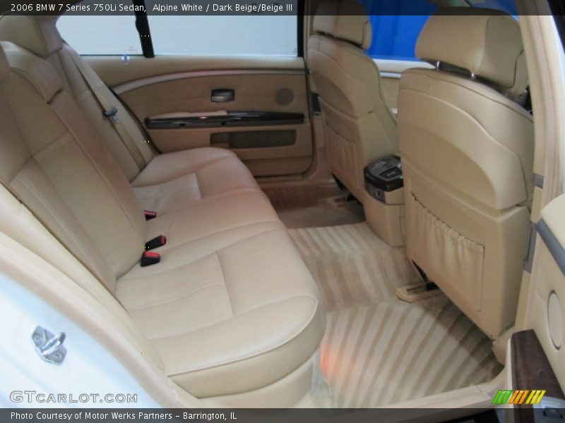 Alpine White / Dark Beige/Beige III 2006 BMW 7 Series 750Li Sedan