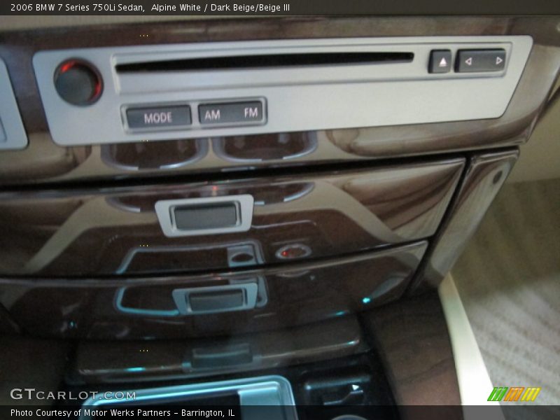 Alpine White / Dark Beige/Beige III 2006 BMW 7 Series 750Li Sedan