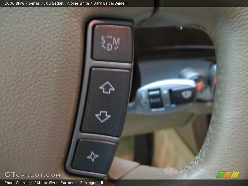 Alpine White / Dark Beige/Beige III 2006 BMW 7 Series 750Li Sedan